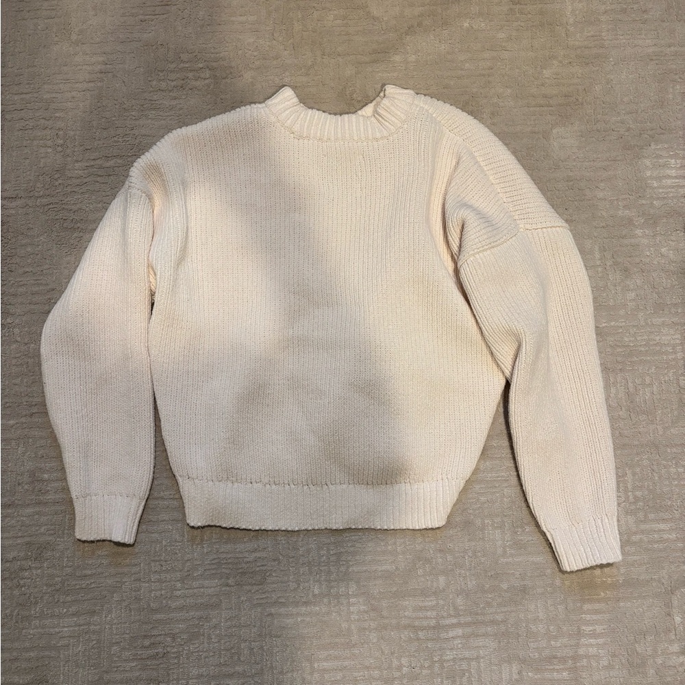 Abercrombie & Fitch Cream Cowl Neck Sweater